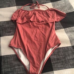 Eberjey ruffle one piece swimsuit